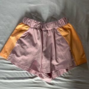 Pink and Orange Girl’s Athletic Shorts
